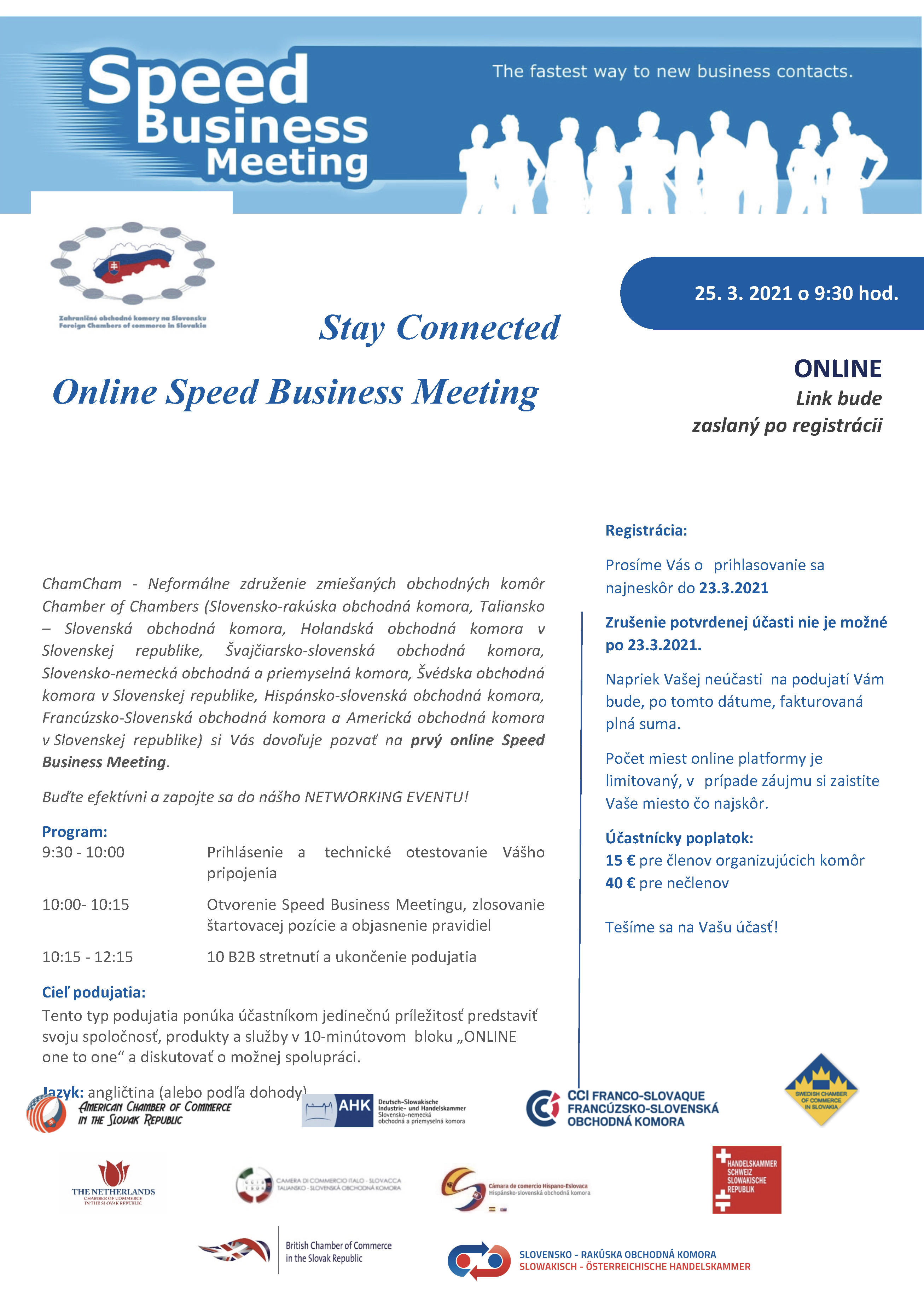 Pozvánka - Online Speed Business Meeting