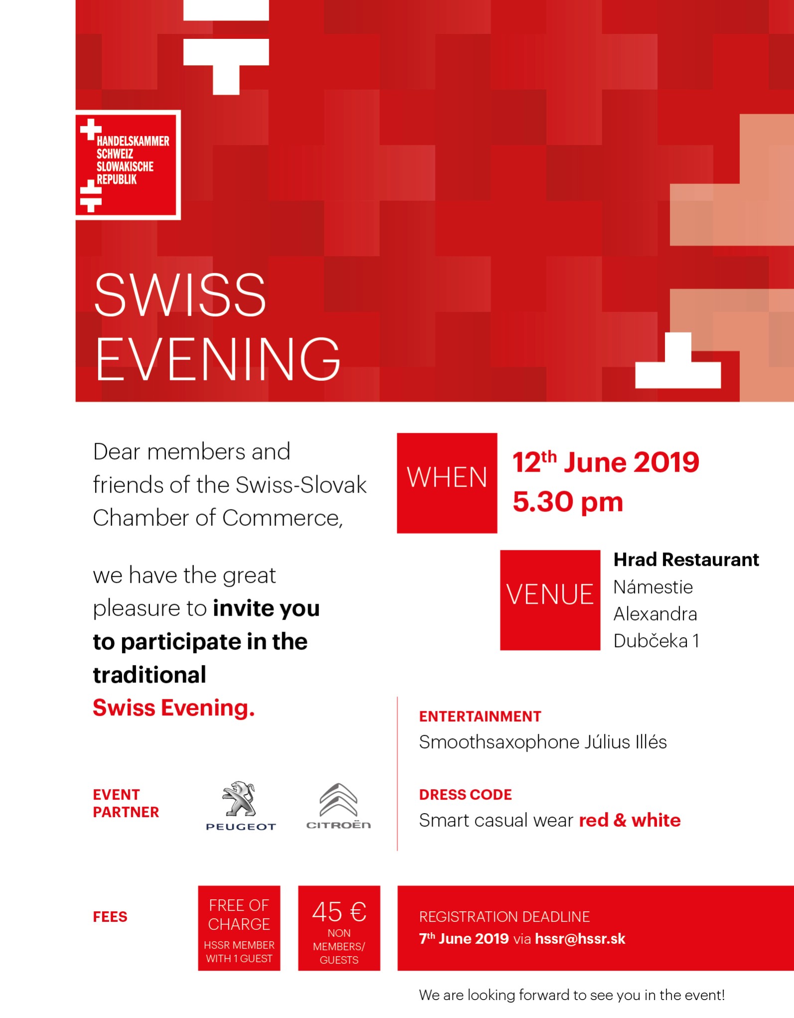 SWISS EVENING - Invitation