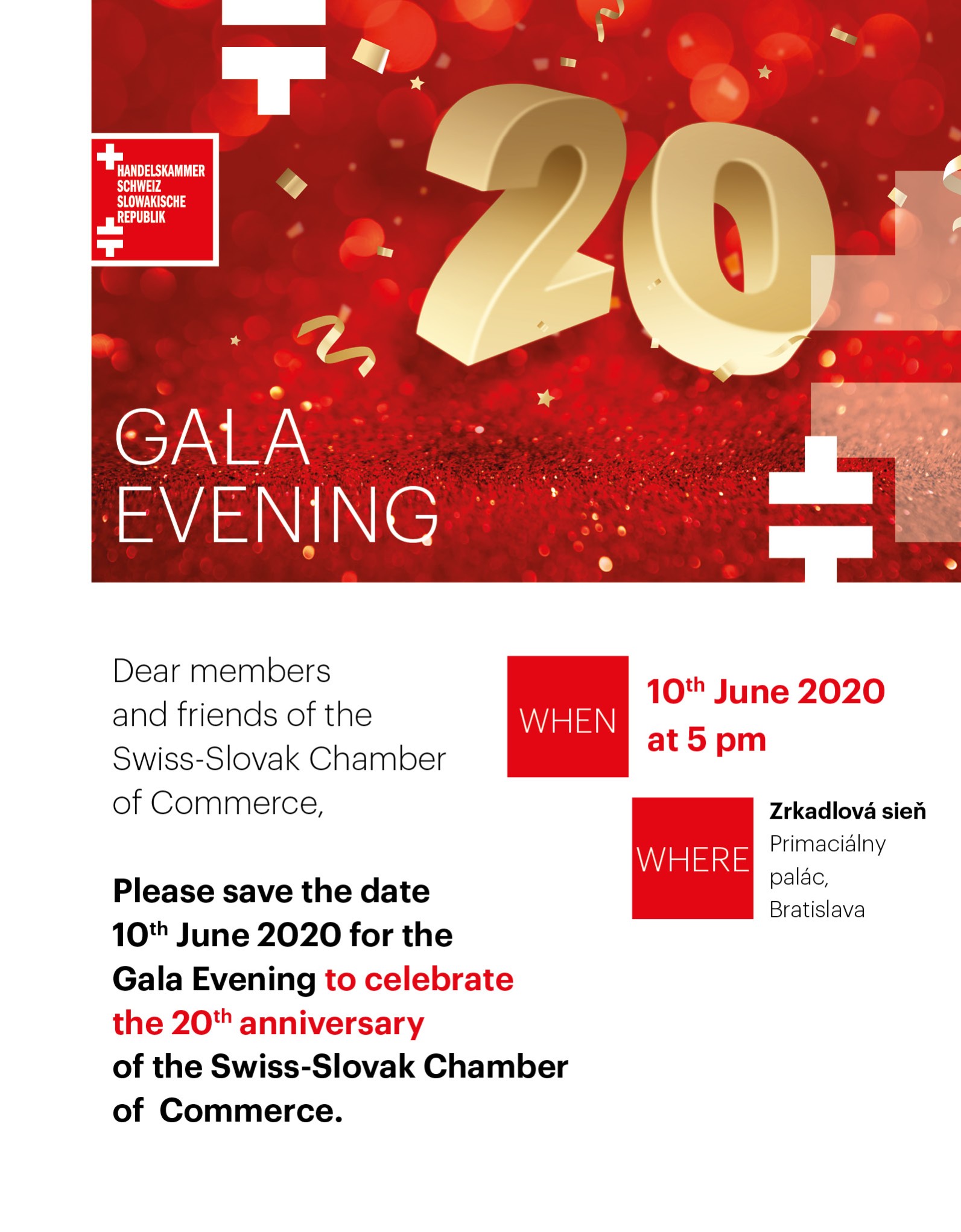 Save the Date - Gala Evening
